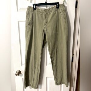 Vintage Columbia Sportswear Women's Pants Sz 14 Army Green Hiking Casual Camping